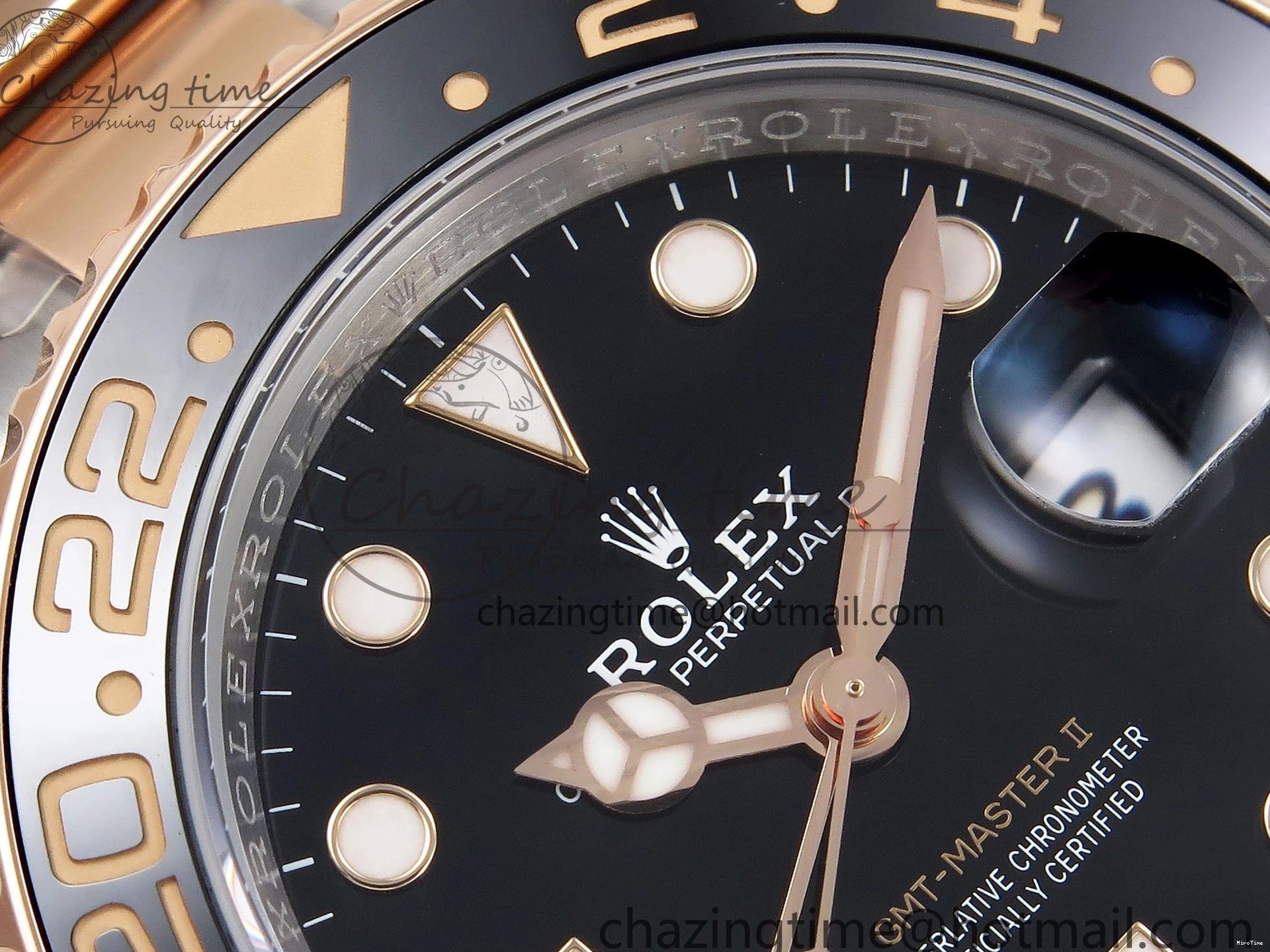 MiroTime 0206 GMT-Master II 126711 CHNR ARF 1:1 Best Edition Black Dial on RG SS Bracelet VR3285 CHS WeatherProof 1661